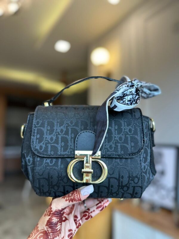 Dior Black Diamond Shaped Bag