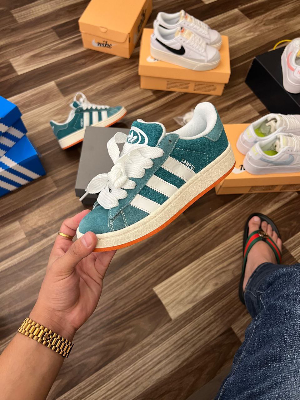 first-copy-adidas-campus-green