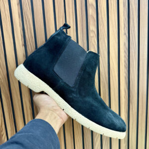 Zara First Copy Chelsea Boots with TPR Sole (Black) - 4