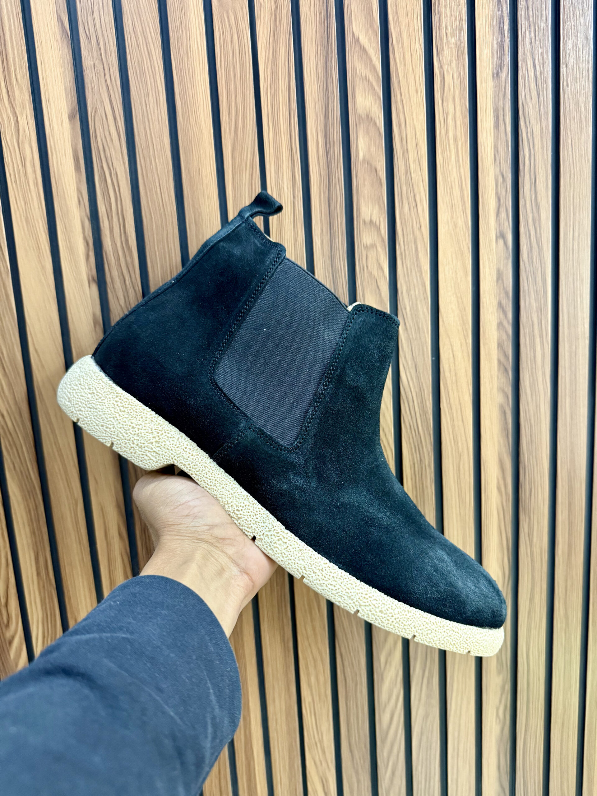 Zara First Copy Chelsea Boots with TPR Sole (Black) - 4